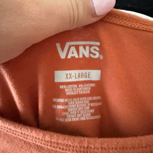 Vans Women's Terracotta Short Sleeve Crop Tee - Picture 4 of 4